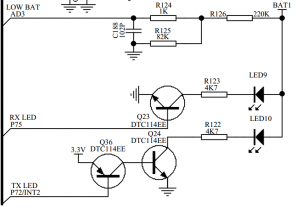 Baofeng RX LED Schematic
